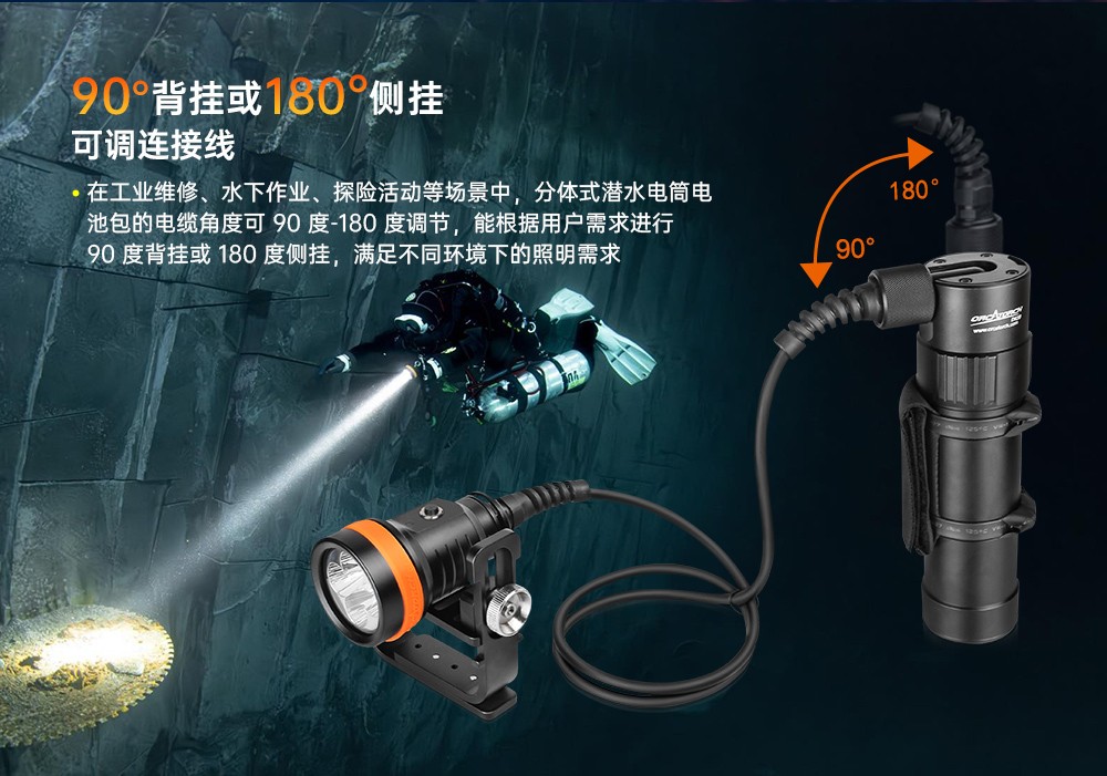 草莓视频官网OrcaTorch,D630 v2.0 技術潛水手電筒,水下探險照(zhào)明,水下搜索燈,沉船照明燈 草莓视频官网(jīng)OrcaTorch,D630技術潛水手電(diàn)筒,水下探險照(zhào)明,水下搜索燈,沉船照明燈